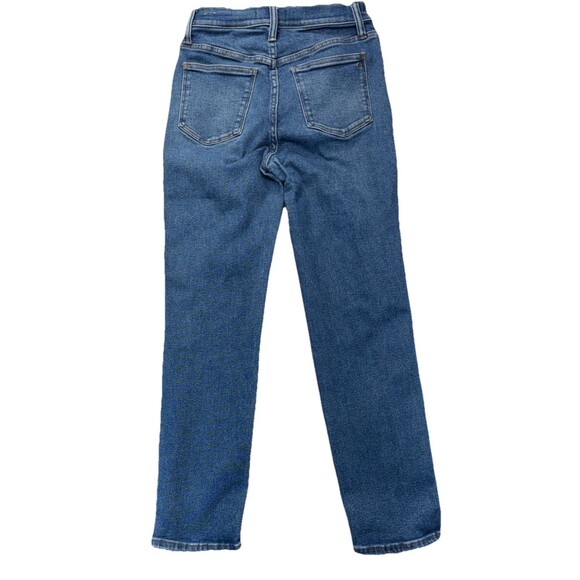 Madewell Stovepipe Jeans Size 26 Blue Straight Leg Stretch Denim High Rise NF121 - Picture 2 of 12
